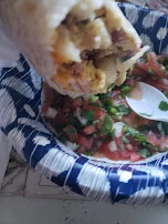 Breakfast Burrito with Salsa on Side